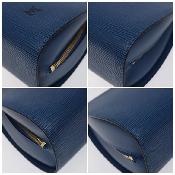 LOUIS VUITTON Epi Dauphine GM Pouch Blue M48435 LV Auth 127205 - Picture 14 of 16